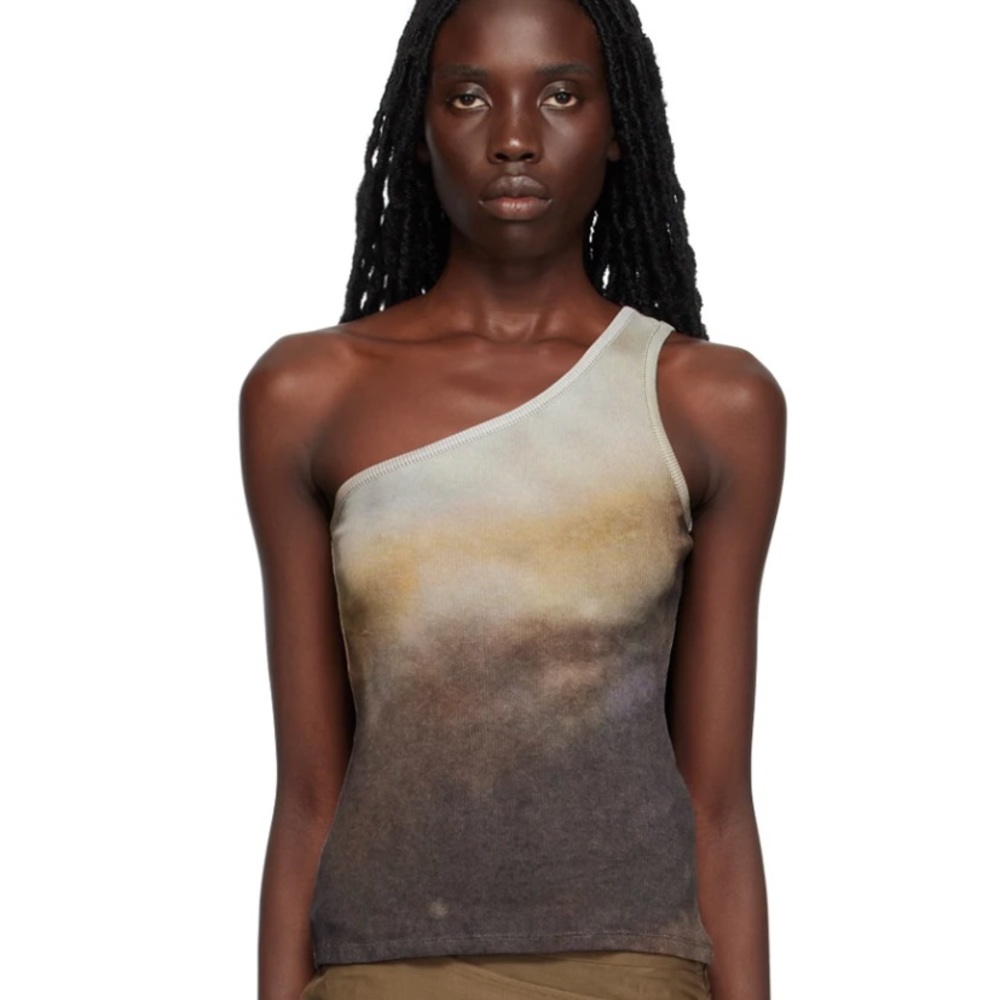 Paloma Wool Single-Shoulder Rib-Knit Tank Top